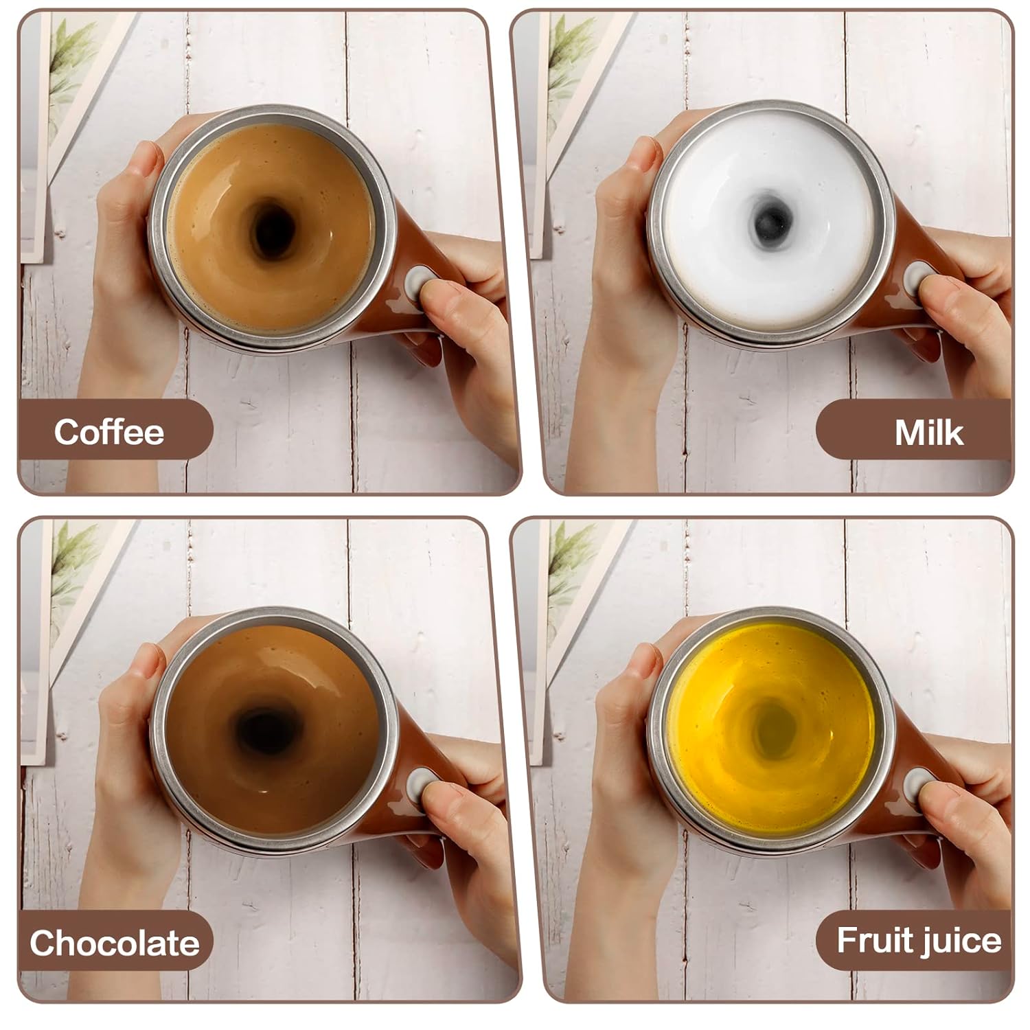 SkyShopy Automatic Magnetic Stirring Coffee Mug, Rotating Home Office Travel Mixing Cup,Funny Electric Stainless Steel Self Mixing Coffee Tumbler, Suitable for Coffee, Milk, Cocoa and Other Beverages (Multicoloured) SkyShopy Automatic Magnetic Stirring Coffee Mug, Rotating Home Office Travel Mixing Cup,Funny Electric Stainless Steel Self Mixing Coffee Tumbler, Suitable for Coffee, Milk, Cocoa and Other Beverages (Multicoloured)